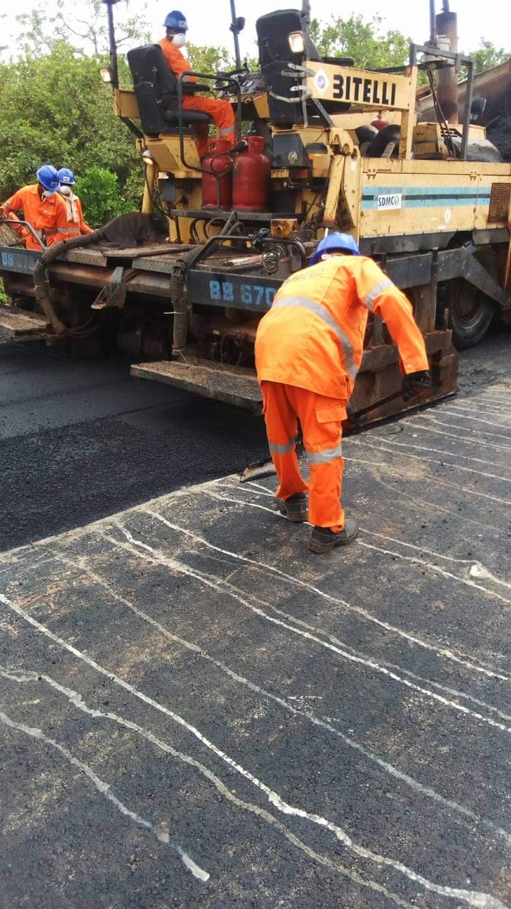 Travaux de bitumage — projet CNESA